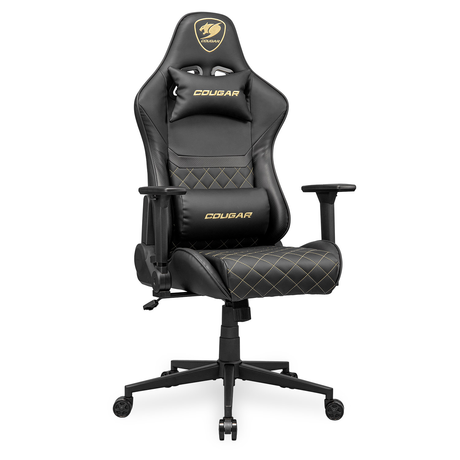 Крісло офісне ігрове Cougar Armor One V2 Gold, чорний